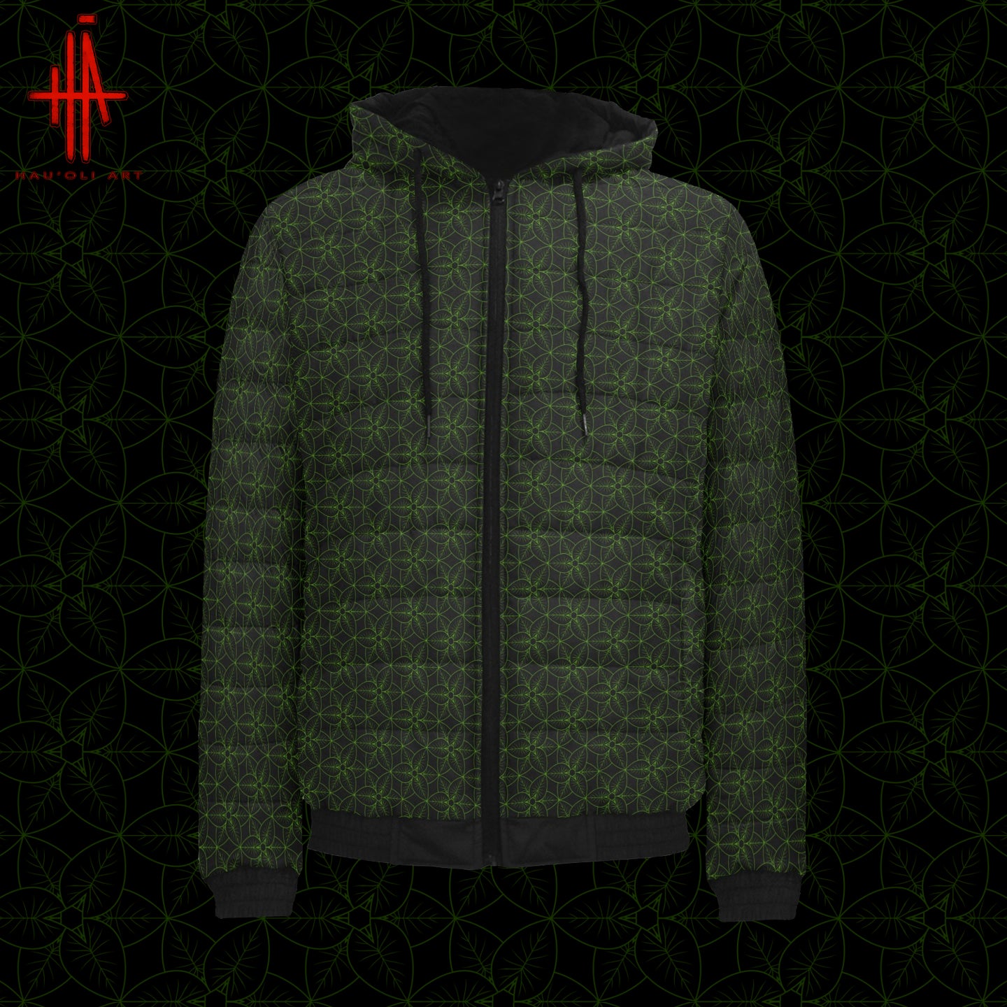 Kalo Asanoha Hooded Bomber