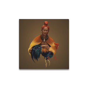 "Moa Mahi" 16" x 16" Canvas Print